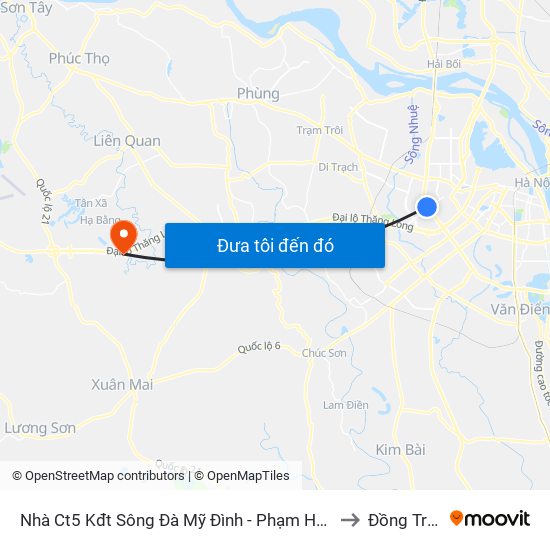 Nhà Ct5 Kđt Sông Đà Mỹ Đình - Phạm Hùng to Đồng Trúc map