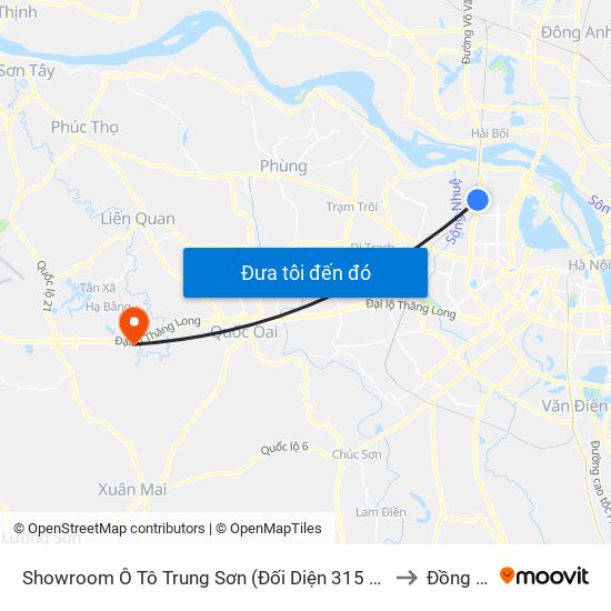 Showroom Ô Tô Trung Sơn (Đối Diện 315 Phạm Văn Đồng) to Đồng Trúc map