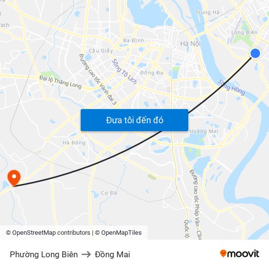 Phường Long Biên to Đồng Mai map