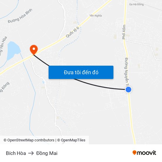 Bích Hòa to Đồng Mai map