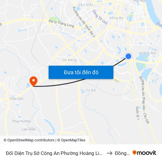 Đối Diện Trụ Sở Công An Phường Hoàng Liệt- 1277 Giải Phóng to Đồng Mai map