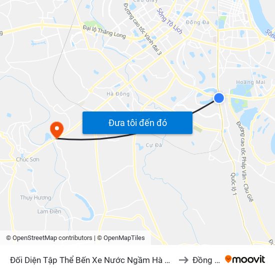 Đối Diện Tập Thể Bến Xe Nước Ngầm Hà Nội - Ngọc Hồi to Đồng Mai map