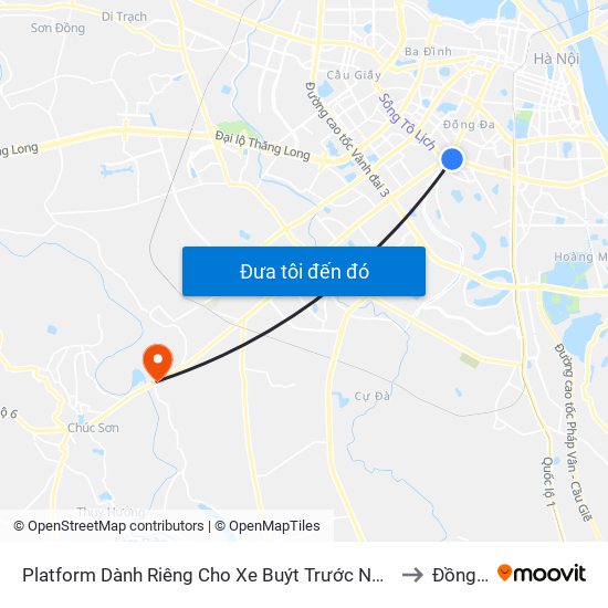 Platform Dành Riêng Cho Xe Buýt Trước Nhà 604 Trường Chinh to Đồng Mai map