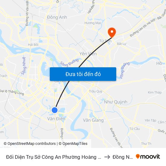 Đối Diện Trụ Sở Công An Phường Hoàng Liệt- 1277 Giải Phóng to Đồng Nguyên map