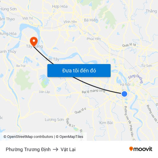 Phường Trương Định to Vật Lại map