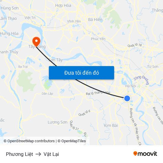 Phương Liệt to Vật Lại map