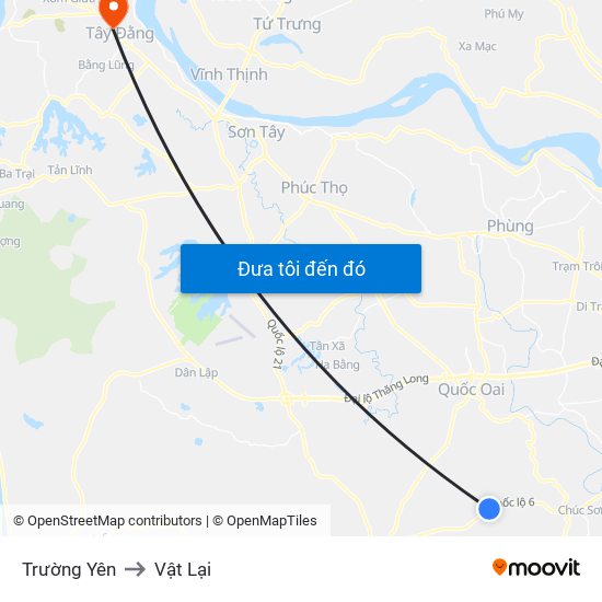 Trường Yên to Vật Lại map