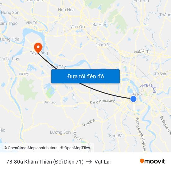 78-80a Khâm Thiên (Đối Diện 71) to Vật Lại map