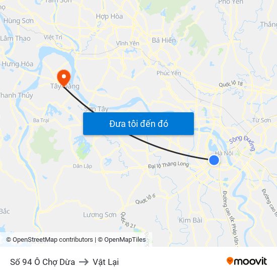 Số 94 Ô Chợ Dừa to Vật Lại map