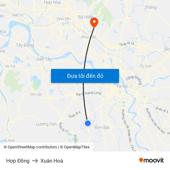 Hợp Đồng to Xuân Hoà map