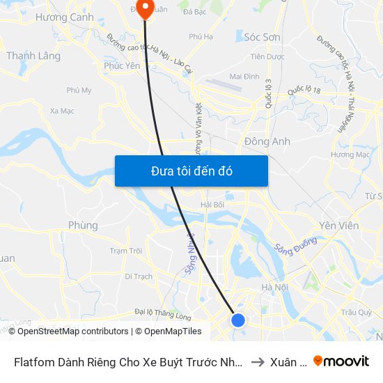 Flatfom Dành Riêng Cho Xe Buýt Trước Nhà 45 Đường Láng to Xuân Hoà map