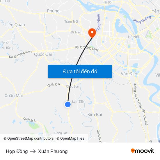 Hợp Đồng to Xuân Phương map