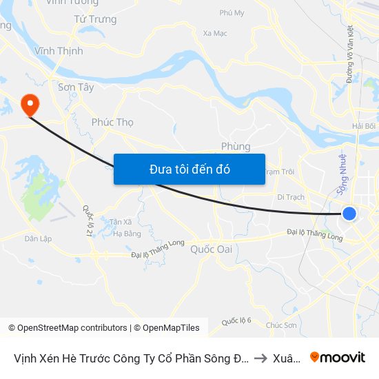 Vịnh Xén Hè Trước Công Ty Cổ Phần Sông Đà 9 - Đường Nguyễn Hoàng to Xuân Sơn map