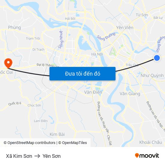 Xã Kim Sơn to Yên Sơn map