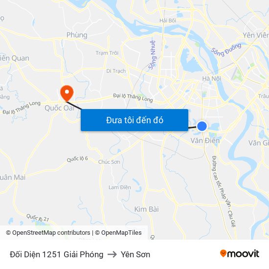 Đối Diện 1251 Giải Phóng to Yên Sơn map