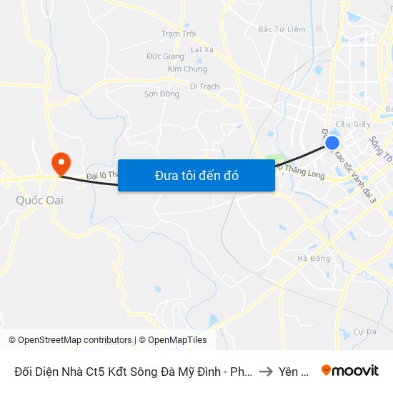 Đối Diện Nhà Ct5 Kđt Sông Đà Mỹ Đình - Phạm Hùng to Yên Sơn map