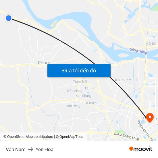 Vân Nam to Yên Hoà map