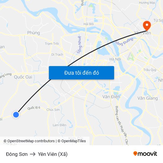 Đông Sơn to Yên Viên (Xã) map