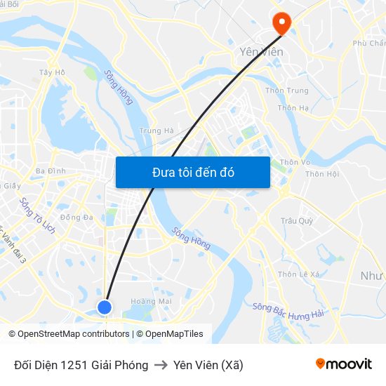 Đối Diện 1251 Giải Phóng to Yên Viên (Xã) map