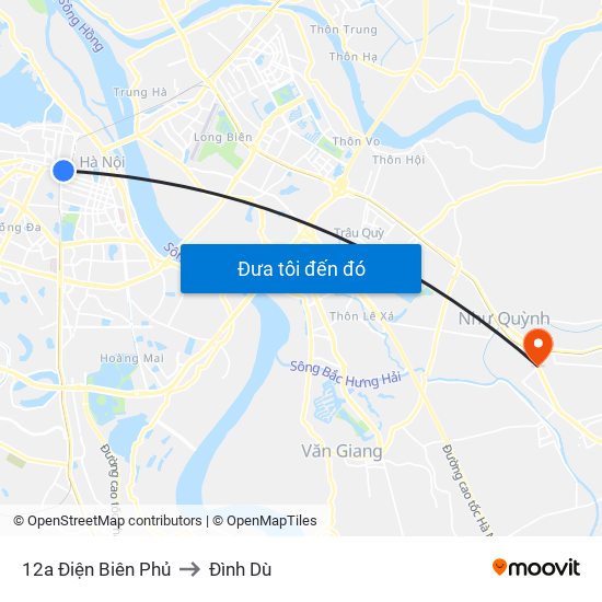 12a Điện Biên Phủ to Đình Dù map