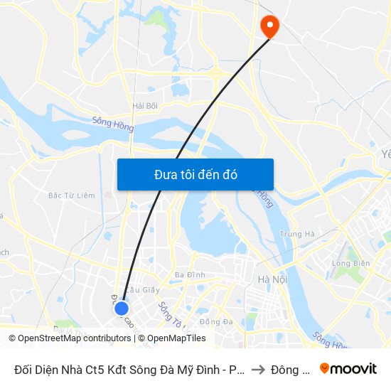 Đối Diện Nhà Ct5 Kđt Sông Đà Mỹ Đình - Phạm Hùng to Đông Anh map