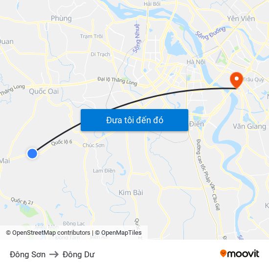 Đông Sơn to Đông Dư map