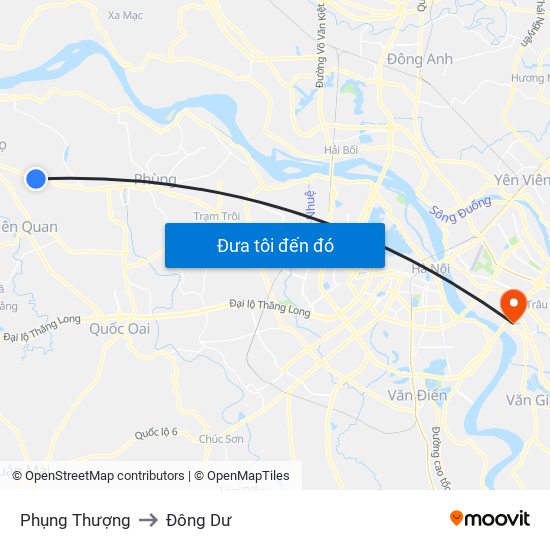 Phụng Thượng to Đông Dư map