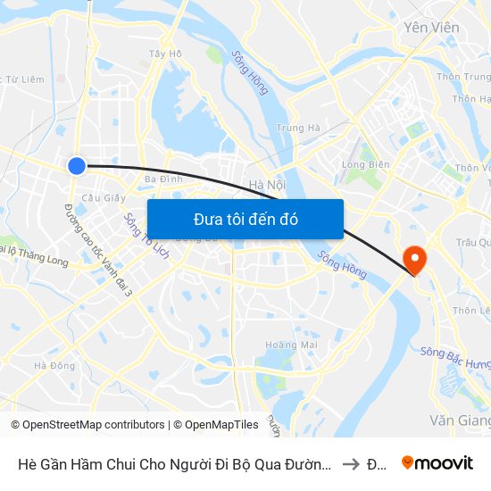 2b Phạm Văn Đồng to Đông Dư map