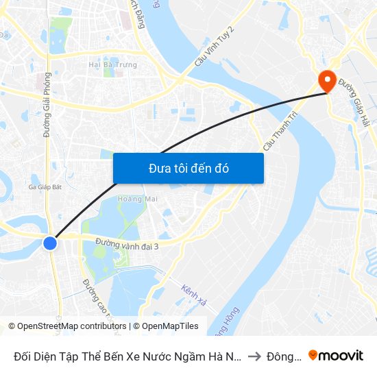 Đối Diện Tập Thể Bến Xe Nước Ngầm Hà Nội - Ngọc Hồi to Đông Dư map