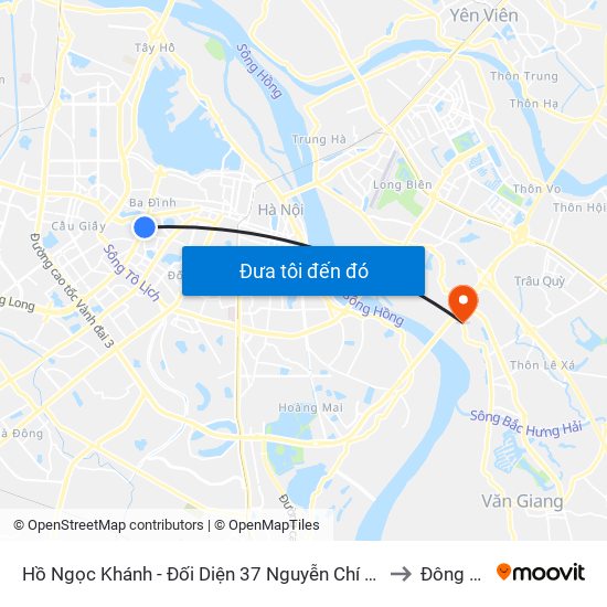 Hồ Ngọc Khánh - Đối Diện 37 Nguyễn Chí Thanh to Đông Dư map