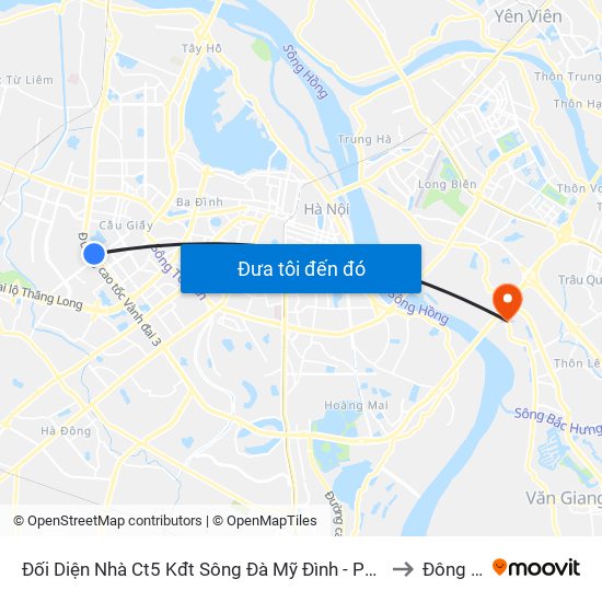 Đối Diện Nhà Ct5 Kđt Sông Đà Mỹ Đình - Phạm Hùng to Đông Dư map