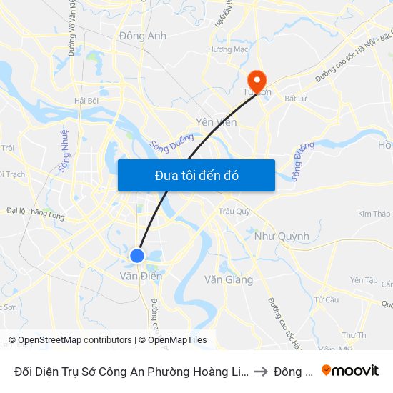 Đối Diện Trụ Sở Công An Phường Hoàng Liệt- 1277 Giải Phóng to Đông Ngàn map