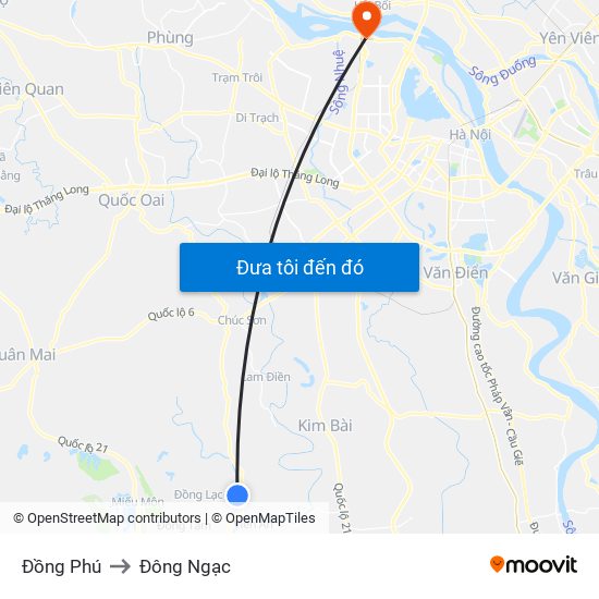 Đồng Phú to Đông Ngạc map