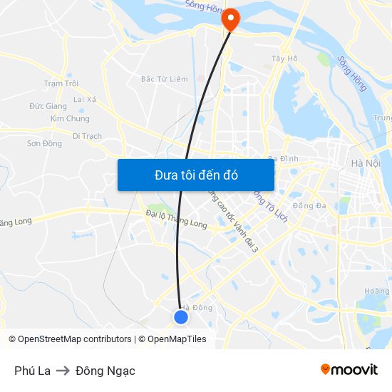 Phú La to Đông Ngạc map