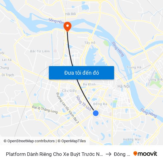 Platform Dành Riêng Cho Xe Buýt Trước Nhà 604 Trường Chinh to Đông Ngạc map