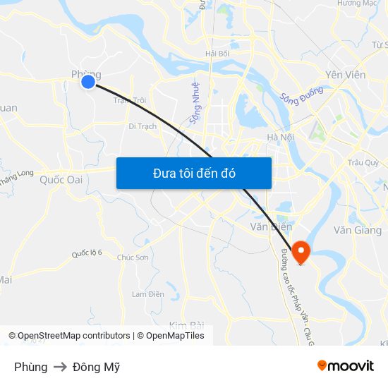 Phùng to Đông Mỹ map