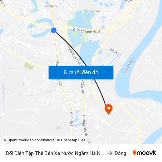 Đối Diện Tập Thể Bến Xe Nước Ngầm Hà Nội - Ngọc Hồi to Đông Mỹ map