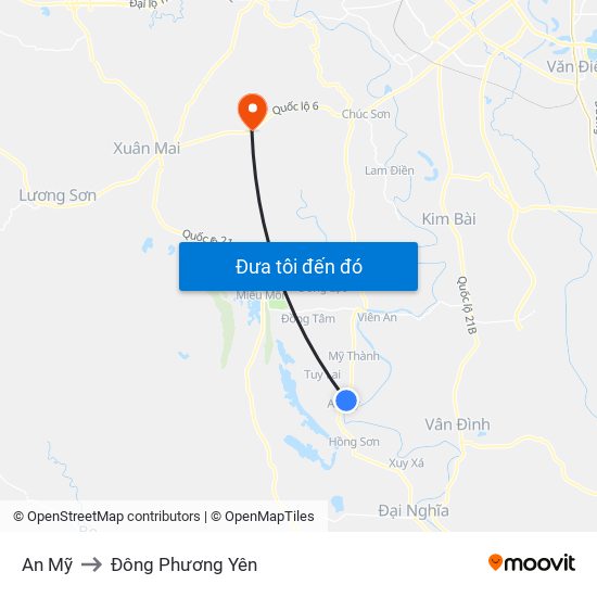 An Mỹ to Đông Phương Yên map