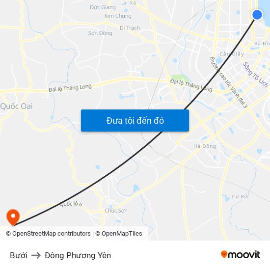 Bưởi to Đông Phương Yên map