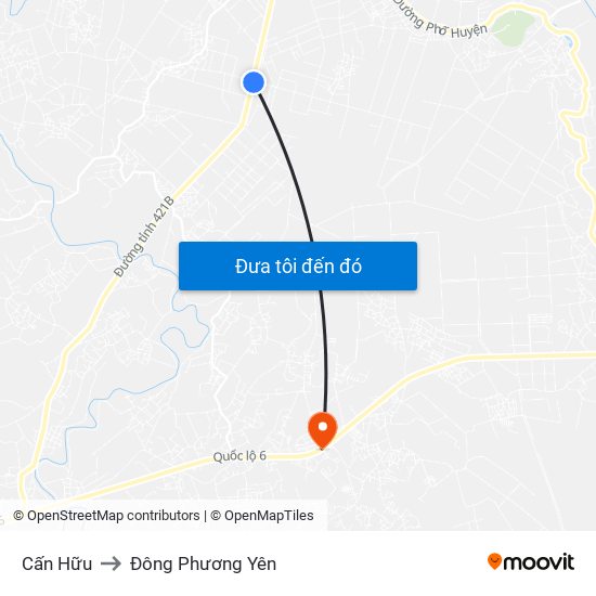 Cấn Hữu to Đông Phương Yên map