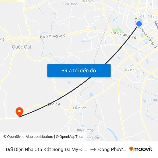 Đối Diện Nhà Ct5 Kđt Sông Đà Mỹ Đình - Phạm Hùng to Đông Phương Yên map