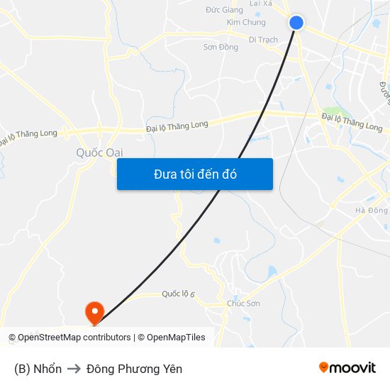 (B) Nhổn to Đông Phương Yên map