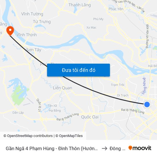 Gần Ngã 4 Phạm Hùng - Đình Thôn (Hướng Đi Khuất Duy Tiến)-Cột Sau to Đông Quang map
