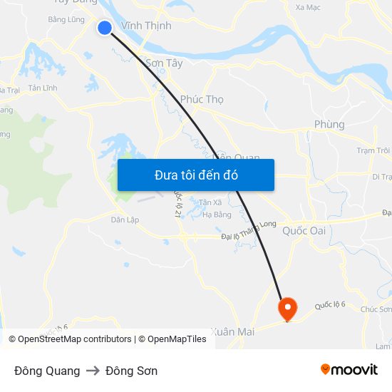 Đông Quang to Đông Sơn map