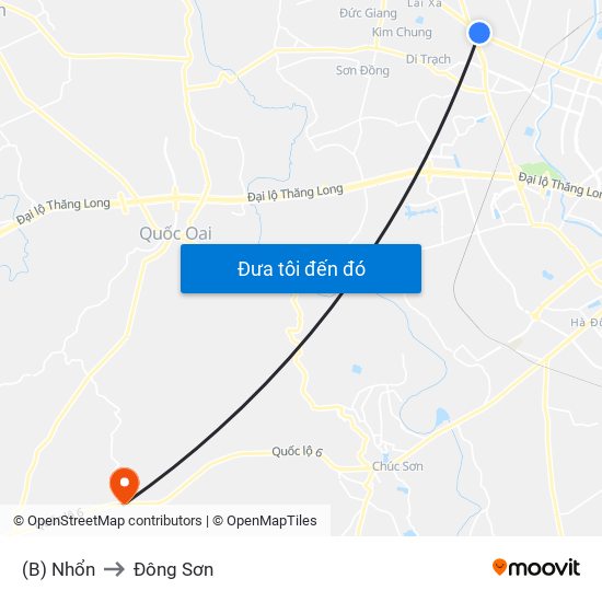 (B) Nhổn to Đông Sơn map