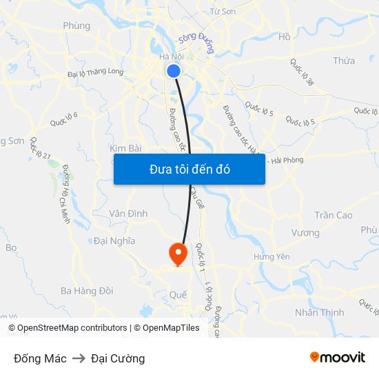 Đống Mác to Đại Cường map