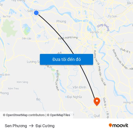 Sen Phương to Đại Cường map