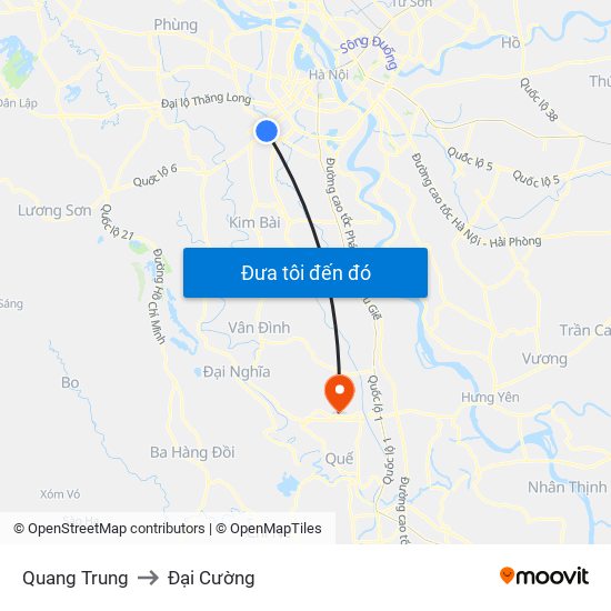 Quang Trung to Đại Cường map