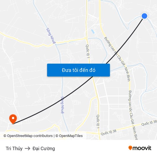 Tri Thủy to Đại Cường map