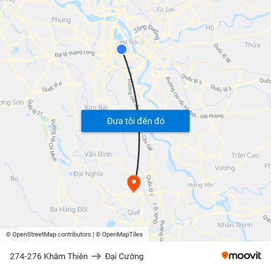 274-276 Khâm Thiên to Đại Cường map